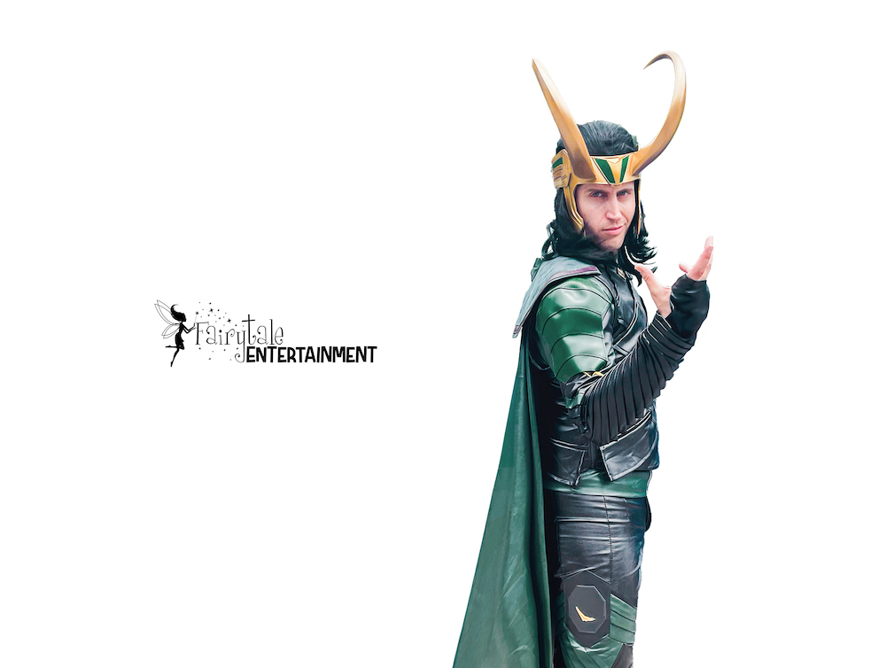 rent loki avengers character for kids birthday parties in detroit and chicago