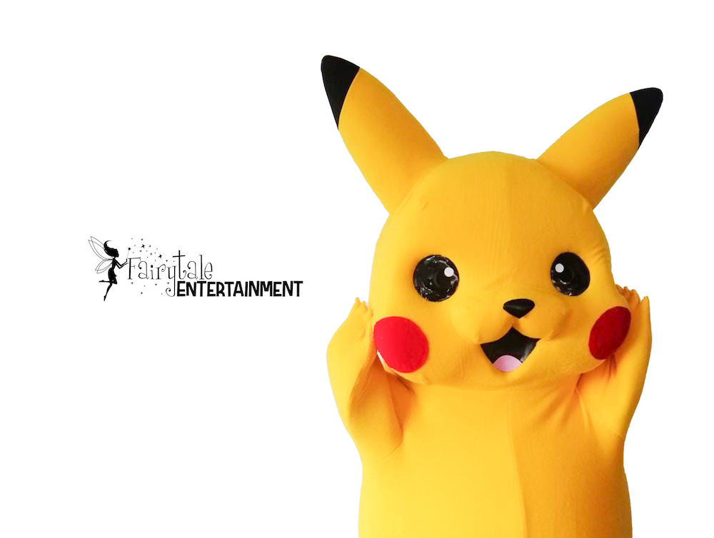 pokemon pikachu party character for hire for kids birthday party in detroit and chicago