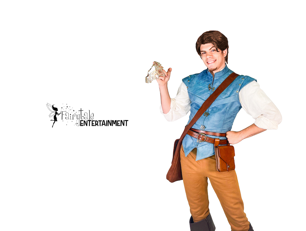 hire flynn rider party character for kids birthday in detroit and chicago