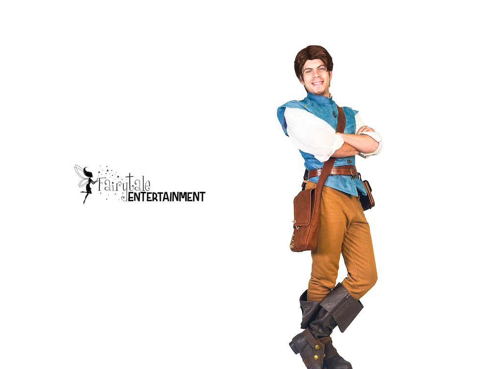 hire flynn rider party character for kids birthday in detroit and chicago