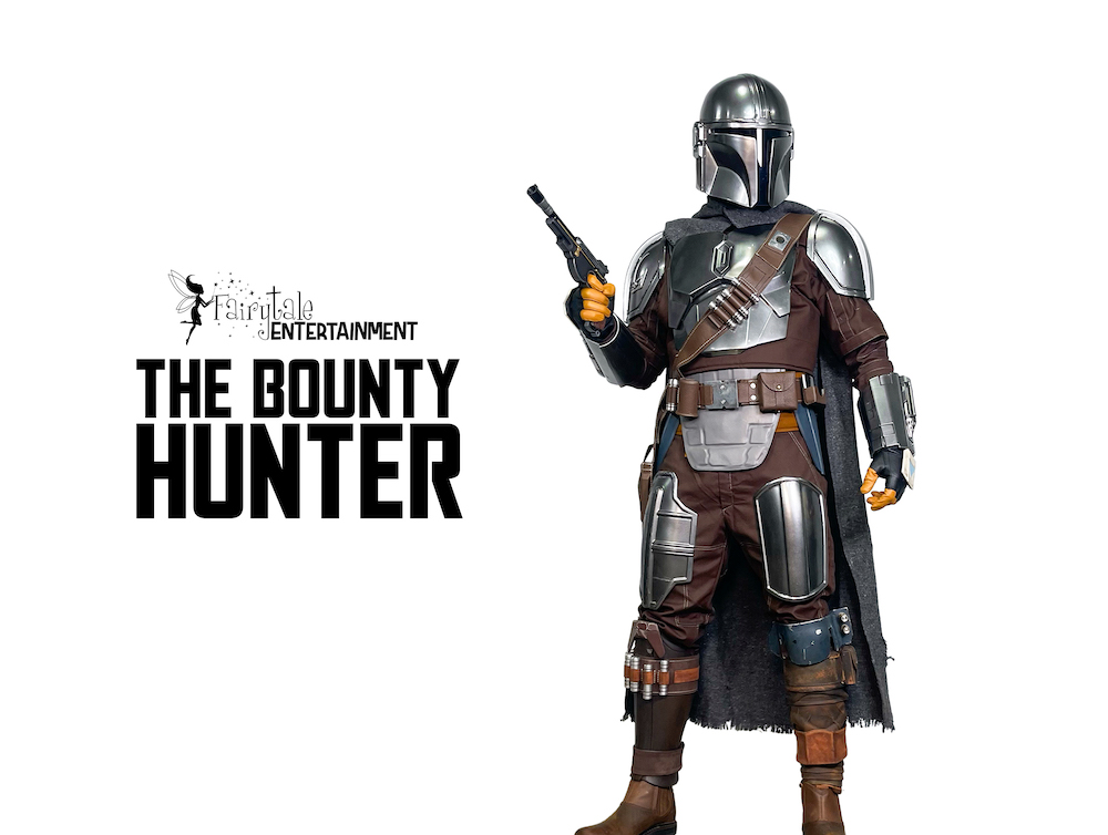 Hire the Mandalorian party character for birthday parties and special events in Detroit and Chicago