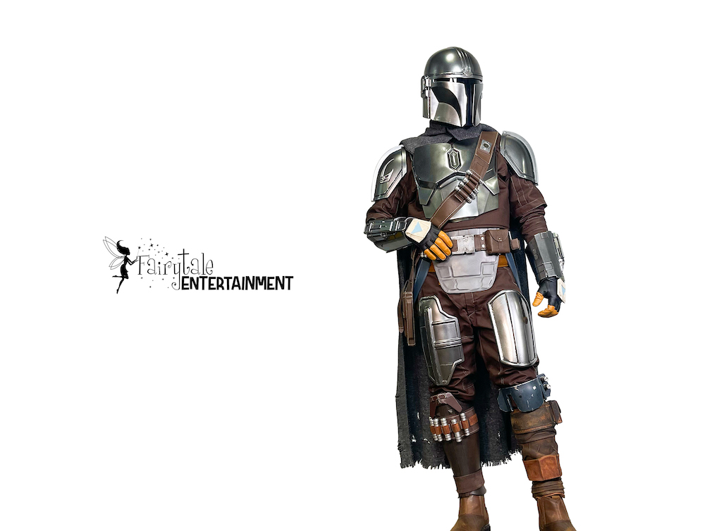 Hire the Mandalorian party character for birthday parties and special events in Detroit and Chicago